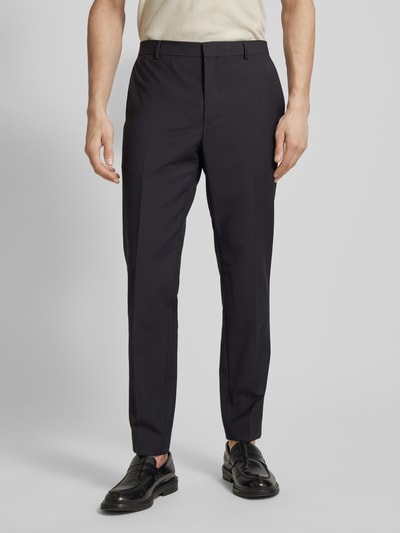 CK Calvin Klein Spodnie do garnituru o kroju regular fit z kieszenią z tyłu Czarny 4