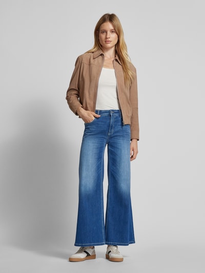 Cambio Korte jeans in 5-pocketmodel, model 'PALAZZO' Blauw - 1