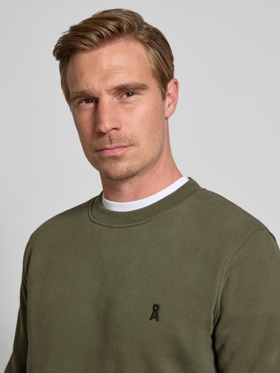 Armedangels Regular Fit Sweatshirt aus reiner Baumwolle Modell 'BAARO FLEECE' Dunkelgruen 3