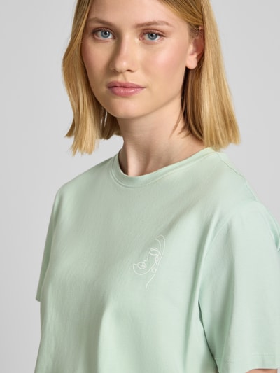 Vila T-Shirt mit Rundhalsausschnitt Modell 'SYBIL' Mint 3