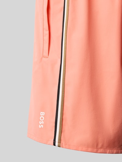BOSS Badeshorts mit Mesh-Einsatz Lachs 2