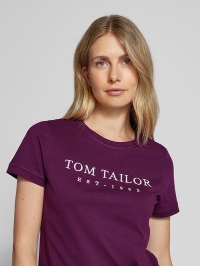 Tom Tailor T-Shirt mit Rundhalsausschnitt  Bordeaux 3
