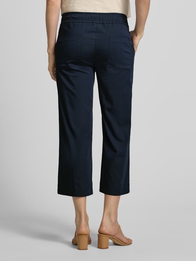TONI Stoffen broek met verkorte pasvorm en elastische band Marineblauw - 5