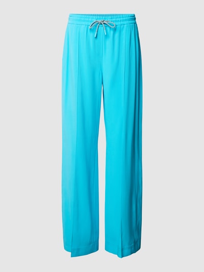 comma Casual Identity Broek met steekzakken opzij Oceaanblauw - 2