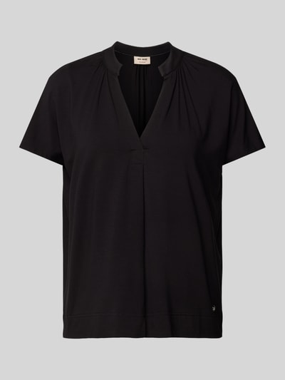 MOS MOSH T-Shirt mit V-Ausschnitt Modell 'Shira' BLACK 2
