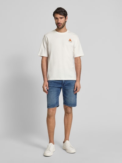 MCNEAL Loose Fit T-Shirt mit Rundhalsausschnitt Offwhite 1