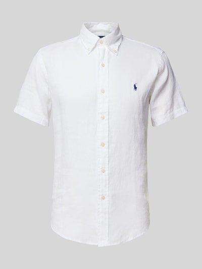 Polo Ralph Lauren Koszula casualowa z wyhaftowanym logo Biały 2