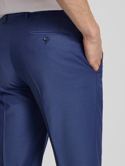 Cinque Slim Fit Anzughose mit Bügelfalten Modell 'Castello' Blau 3