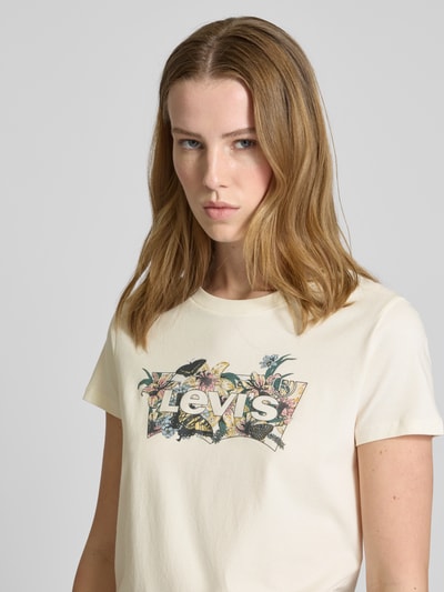 Levi's® T-Shirt mit Label-Print Modell 'LILY' Sand 3