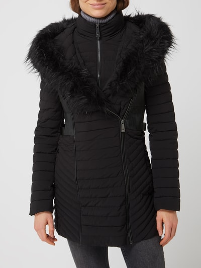 Guess Steppjacke mit Webpelz  Black 4