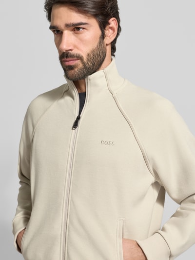 BOSS Green Regular fit sweatpak van katoenmix, model 'TRACKSUIT SET' Offwhite - 3