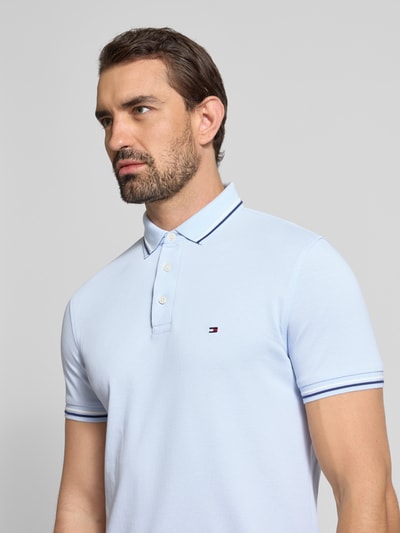 Tommy Hilfiger Regular fit poloshirt van katoenmix Bleu - 3
