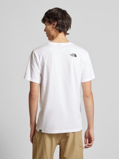 The North Face T-Shirt mit Label-Print Weiss 5