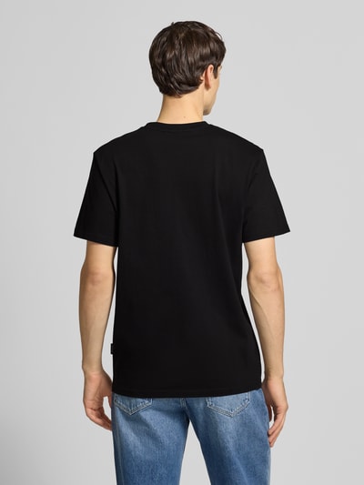 Dedicated T-shirt met motiefstitching Zwart - 5