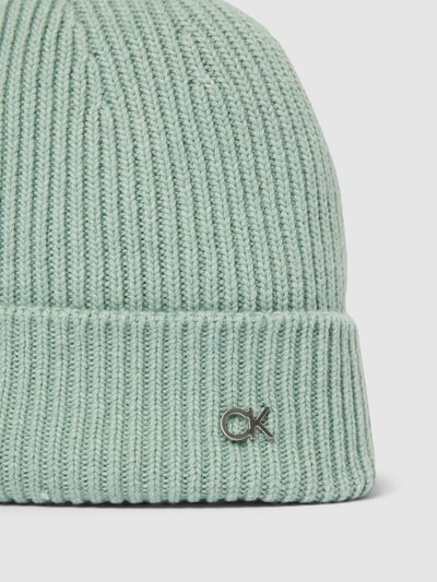 CK Calvin Klein Beanie met labeldetail Lindegroen - 2