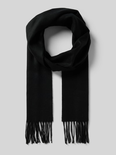 Christian Berg Men Schal mit Fransen Black 1