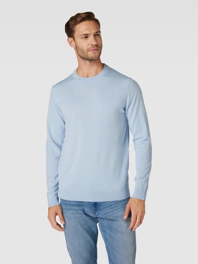 SELECTED HOMME Gebreide pullover met ronde hals Lichtblauw - 4