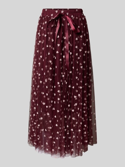 miss goodlife Maxirock mit elastischem Bund Bordeaux 2