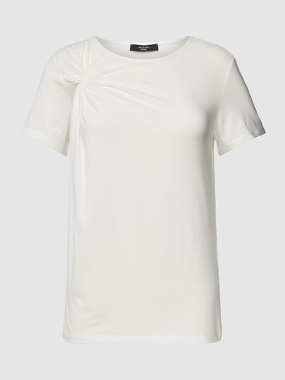 Weekend Max Mara T-Shirt mit Raffungen Modell 'PERGOLA' Weiss 2