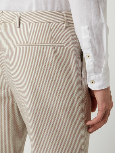 Tommy Hilfiger Slim fit pantalon van seersucker  Beige - 3