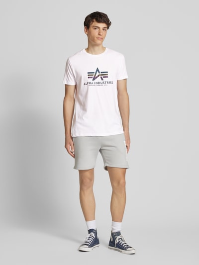 Alpha Industries T-shirt z nadrukiem z logo Biały 1