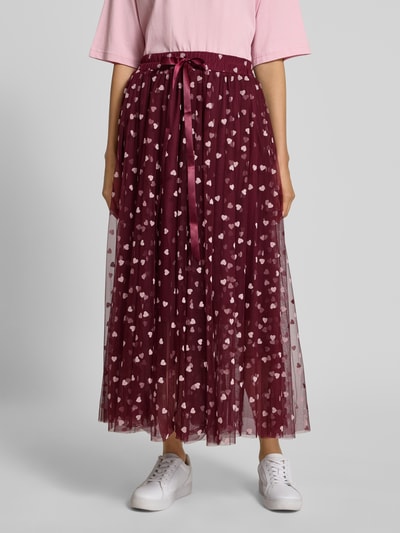 miss goodlife Maxirock mit elastischem Bund Bordeaux 4