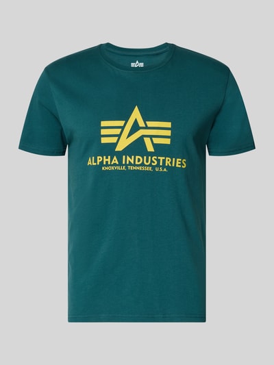 Alpha Industries T-Shirt mit Logo und Rundhalsausschnitt Petrol 2