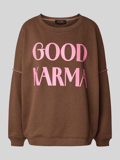 miss goodlife Relaxed fit sweatshirt met ronde hals Chocoladebruin - 2