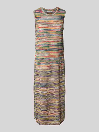 Christian Berg Woman Midikleid aus Viskose-Mix in Strick-Optik  Beige Melange 2