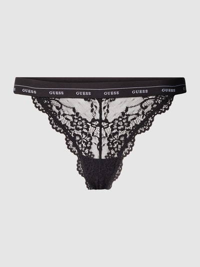 Guess Slip mit elastischem Logo-Bund Modell 'BRAZILIAN' Black 2