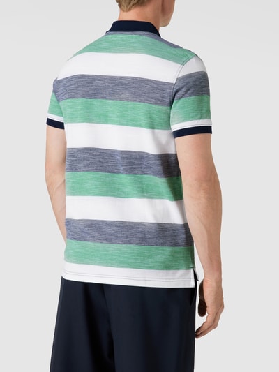 MCNEAL Poloshirt mit Streifenmuster Apfelgrün 5