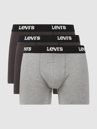 Levi's® Trunks mit Logo-Bund im 3er-Pack Mittelgrau 1