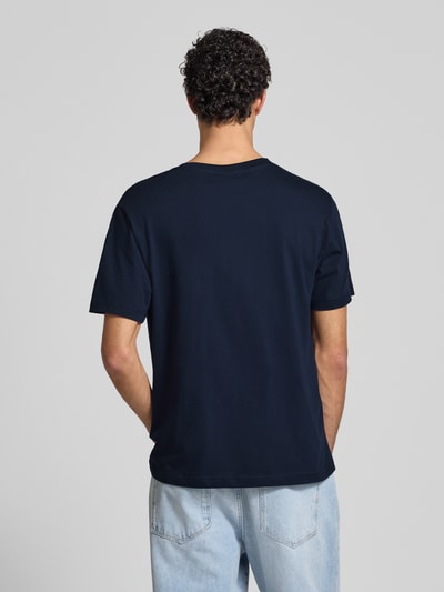 CHAMPION T-Shirt mit Label-Print Marine 5