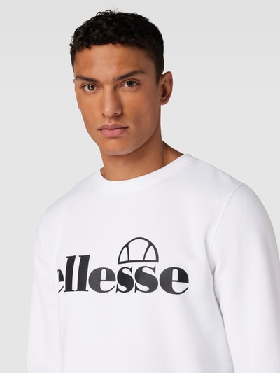 Ellesse Sweatshirt mit Label-Print Modell 'Bootia' Weiss 3