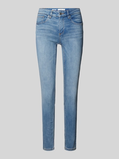 Mango Skinny Fit Jeans im 5-Pocket-Design Modell 'PUSHUP' Hellblau 1