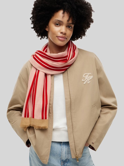 Tommy Hilfiger Sjaal van katoenmix Felroze - 1