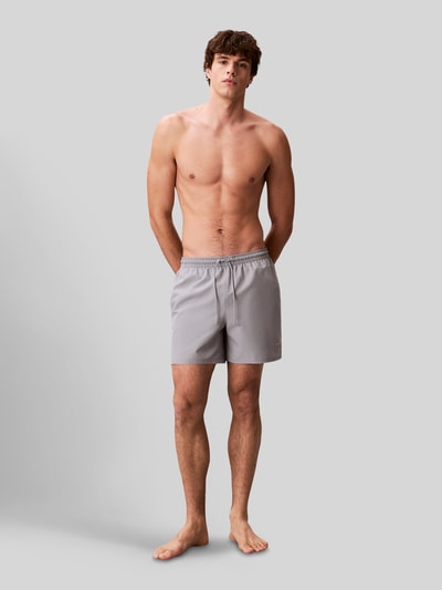 Calvin Klein Underwear Badeshorts mit Logo Detail Dunkelgrau 1