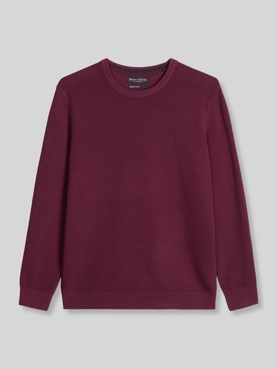 Marc O'Polo Regular Fit Pullover aus reiner Baumwolle Bordeaux 2