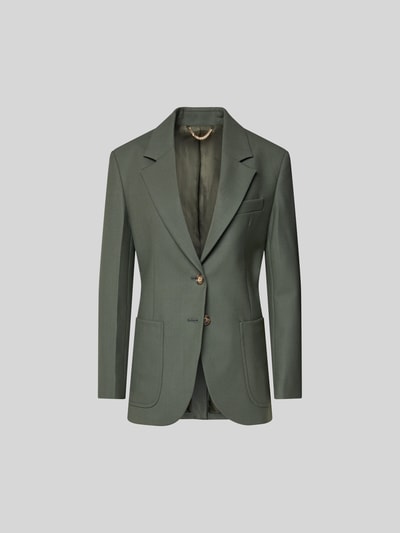 Victoria Beckham Slim Fit Blazer mit Reverskragen Schilf 2