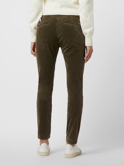 Mason's Spodnie sztruksowe z ozdobnym obszyciem model ‘JACQUELINE’ Khaki 5