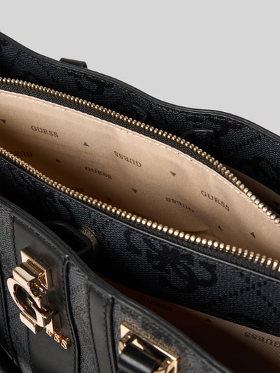 Guess Satchel bag met labeldetail, model 'ERENIA' Antraciet - 5