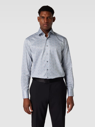 Eterna Premium shirt met all-over motief Lindegroen - 4