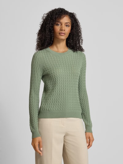 Christian Berg Woman Strickpullover aus reinem Kaschmir Schilf 4