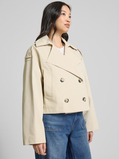 Mango Trenchcoat mit Leistentaschen Modell 'LIPA' Beige 3