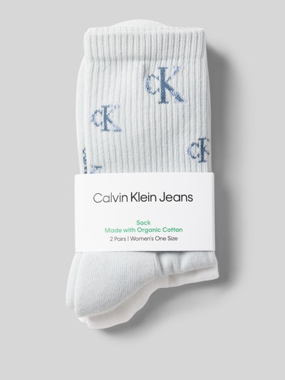 Calvin Klein Jeans Socken mit elastischem Rippenbündchen im 2er-Pack Hellblau 3