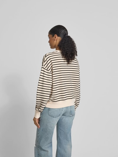 Anine Bing Sweatshirt mit gerippten Abschlüssen Ecru 5