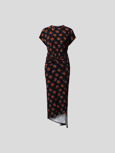 Paco Rabanne Maxikleid in Wickel-Optik Schwarz 2
