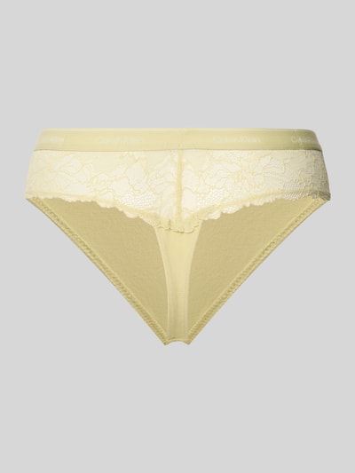 Calvin Klein Underwear String mit Spitze Gelb 3
