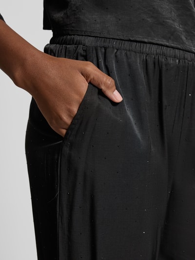 FREE/QUENT Stoffhose aus Viskose-Mix mit elastischem Bund Modell 'HILDA' Black 3
