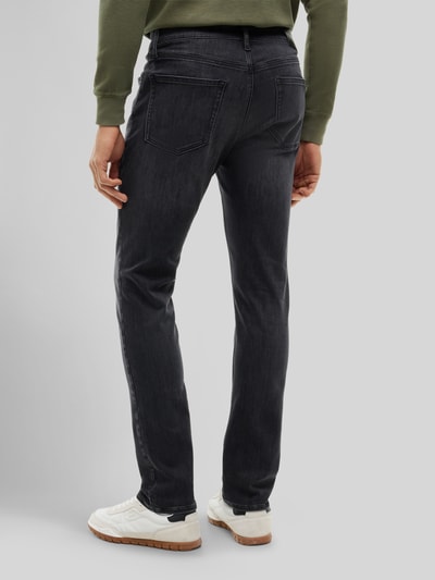 Tommy Jeans Slim Fit Jeans aus Baumwoll-Modal-Mix Modell 'SCANTON' BLACK 5